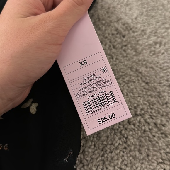 Lace up back summer dress butterflies - Picture 3 of 4